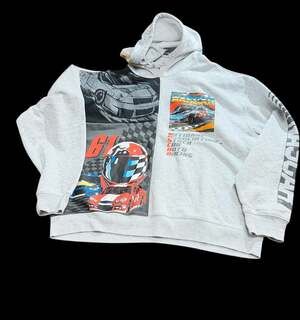 NASCAR Graphic Print Pullover Hoodie